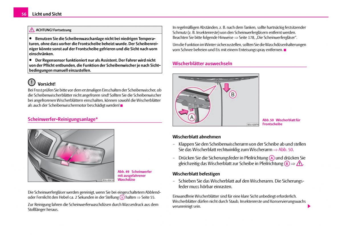 Skoda Superb I 1 Handbuch / page 57