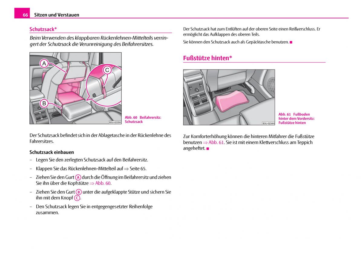 Skoda Superb I 1 Handbuch / page 67