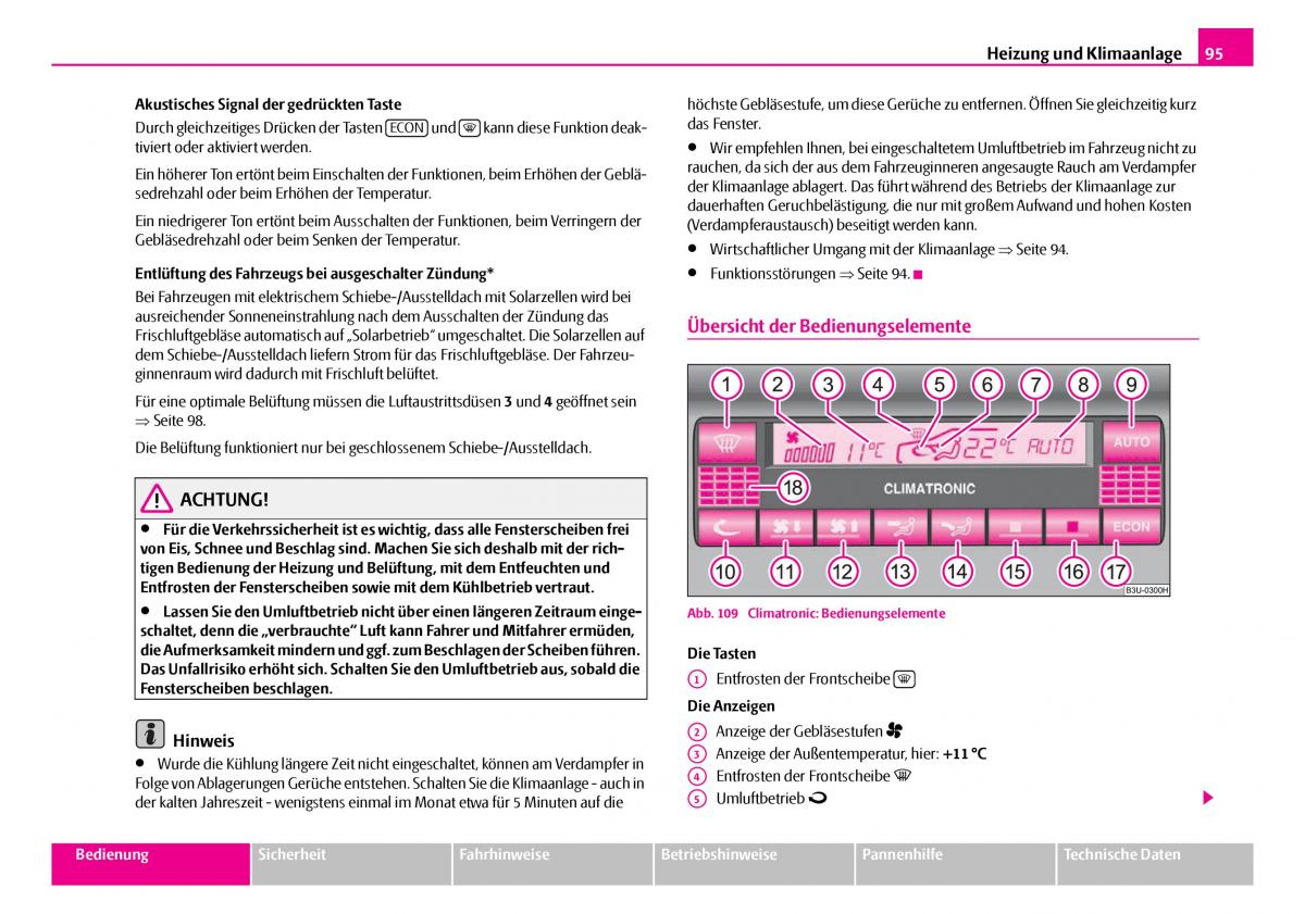 Skoda Superb I 1 Handbuch / page 96