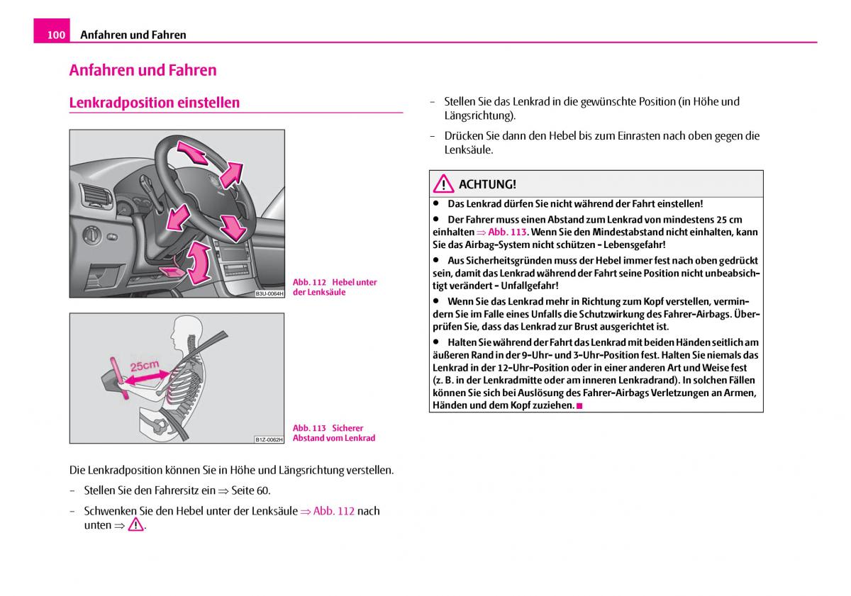 Skoda Superb I 1 Handbuch / page 101