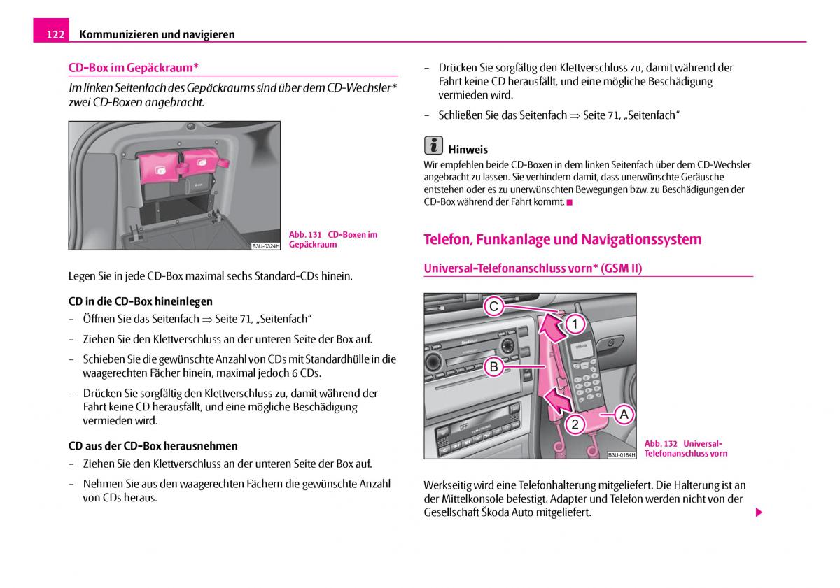 Skoda Superb I 1 Handbuch / page 123