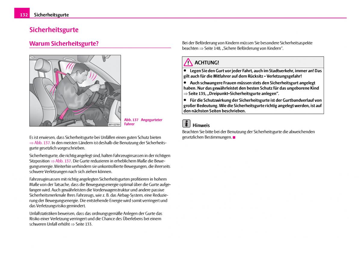 Skoda Superb I 1 Handbuch / page 133