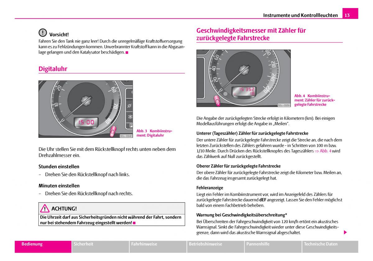 Skoda Superb I 1 Handbuch / page 14