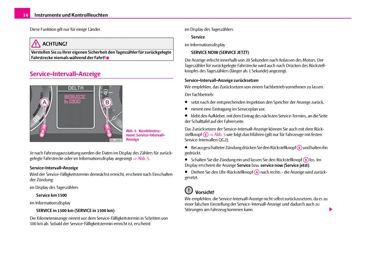 Skoda Superb I 1 Handbuch / page 15