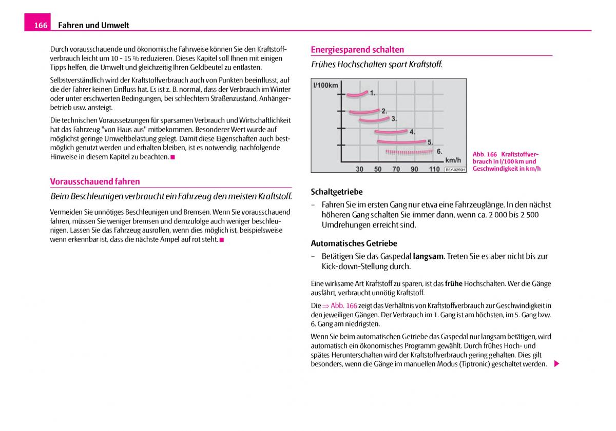 Skoda Superb I 1 Handbuch / page 167