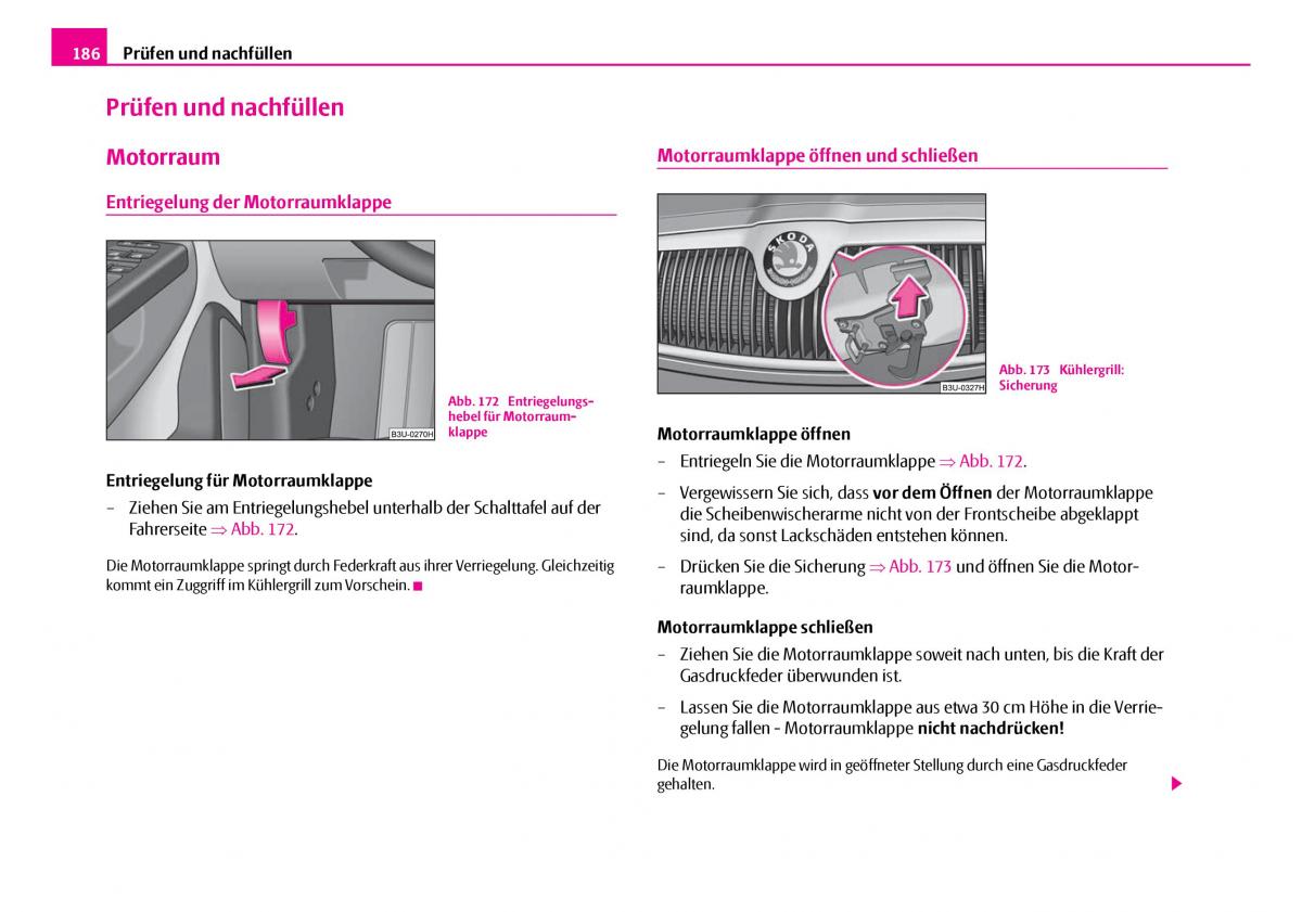 Skoda Superb I 1 Handbuch / page 187