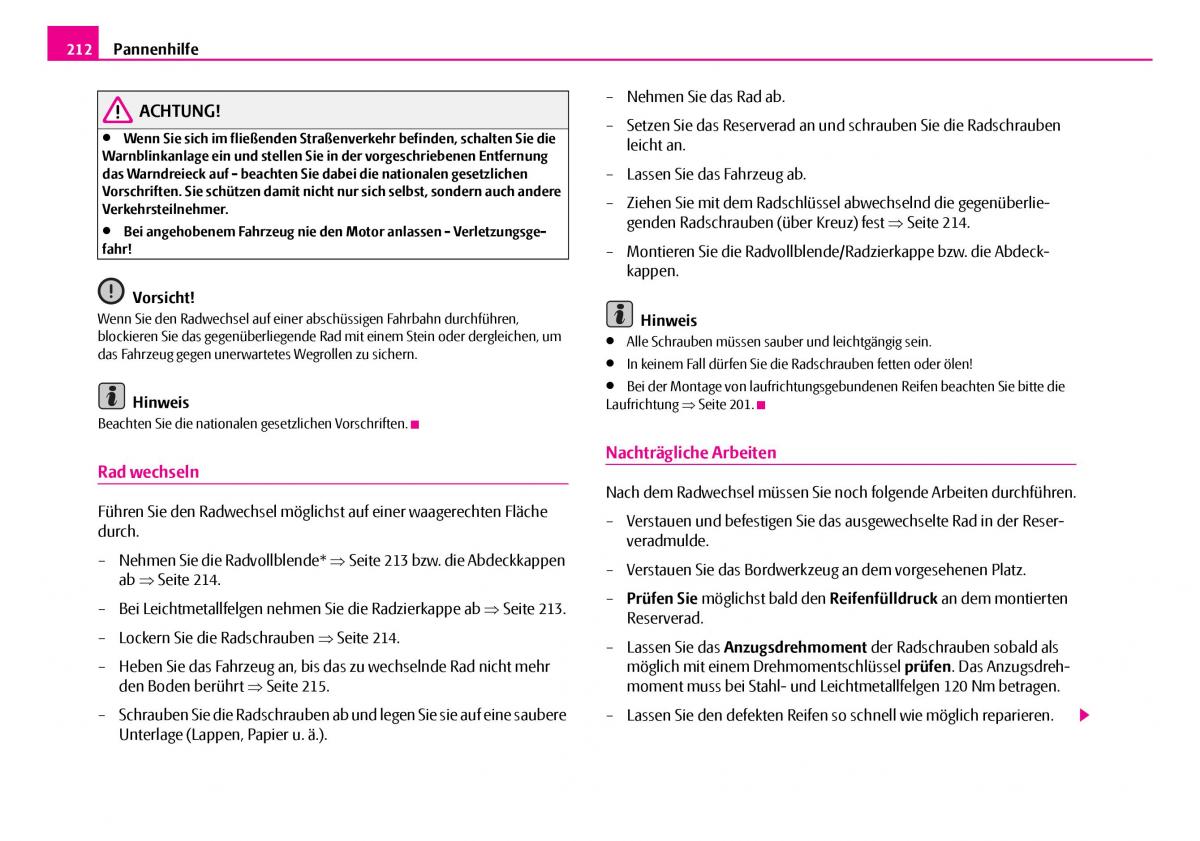 Skoda Superb I 1 Handbuch / page 213