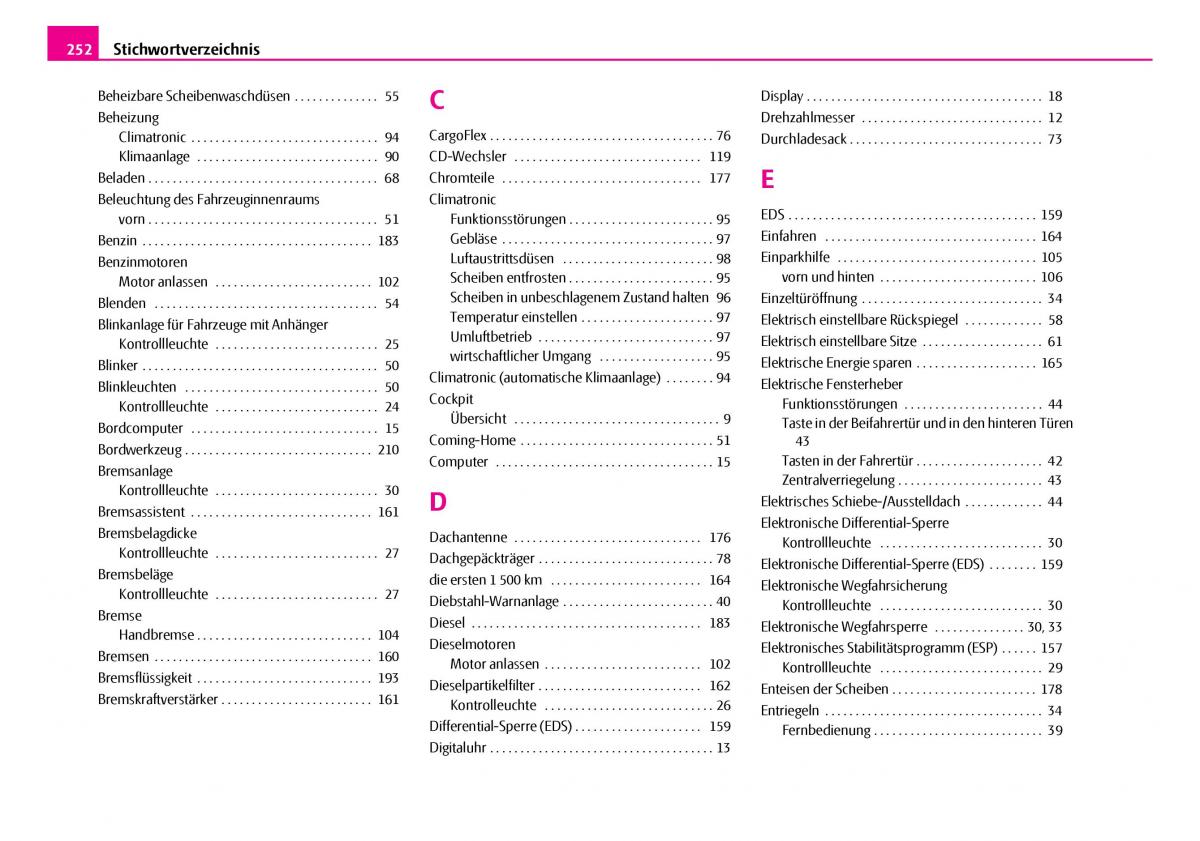 Skoda Superb I 1 Handbuch / page 253