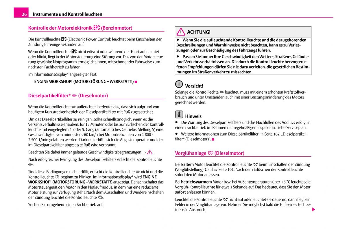 Skoda Superb I 1 Handbuch / page 27