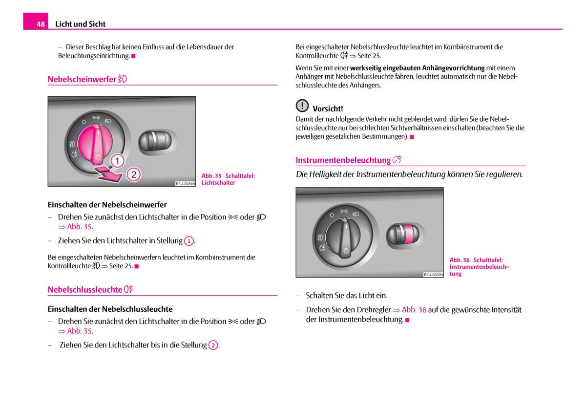 Skoda Superb I 1 Handbuch / page 49