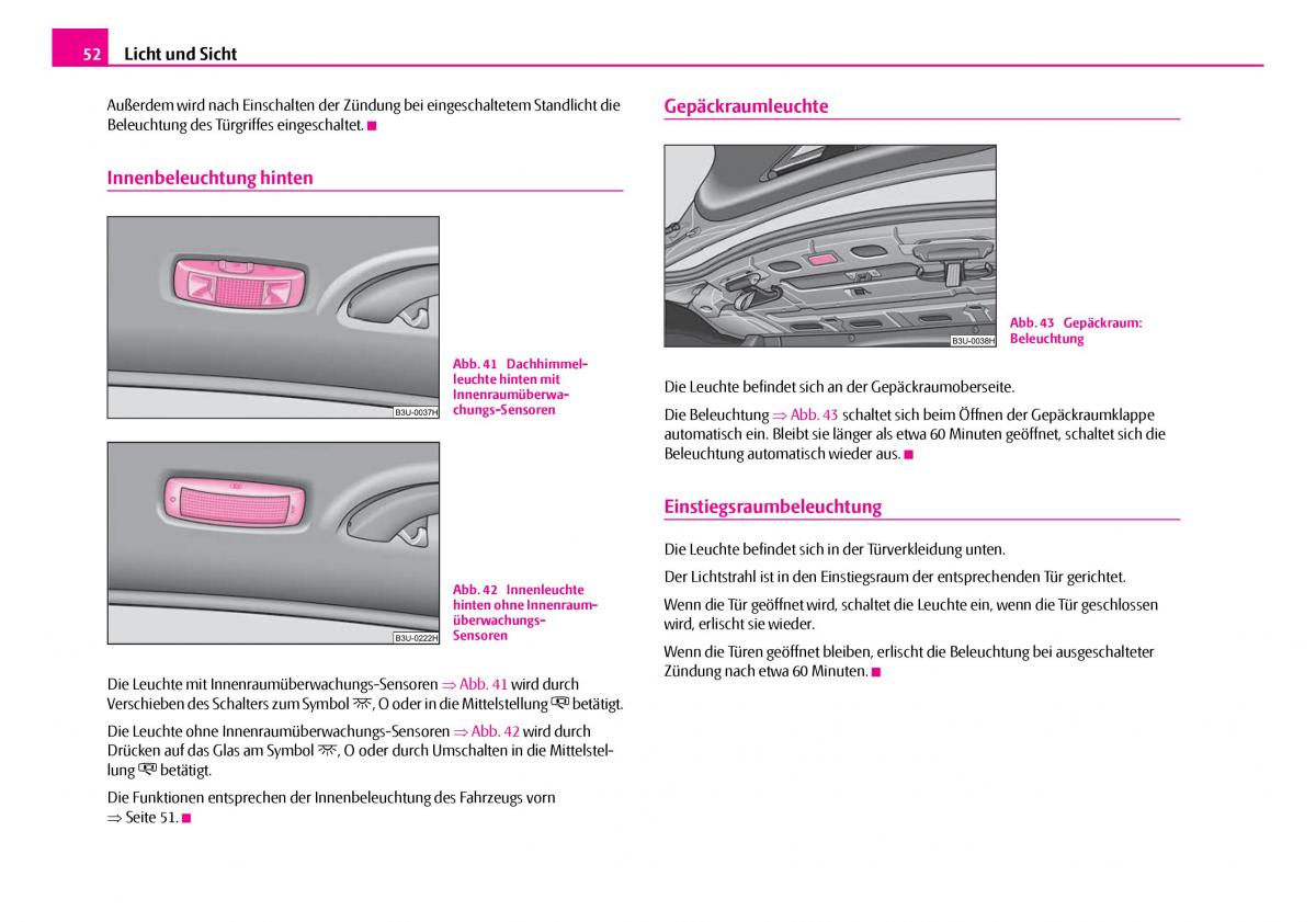 Skoda Superb I 1 Handbuch / page 53