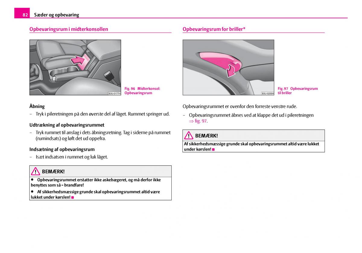 Skoda Superb I 1 Bilens instruktionsbog / page 83