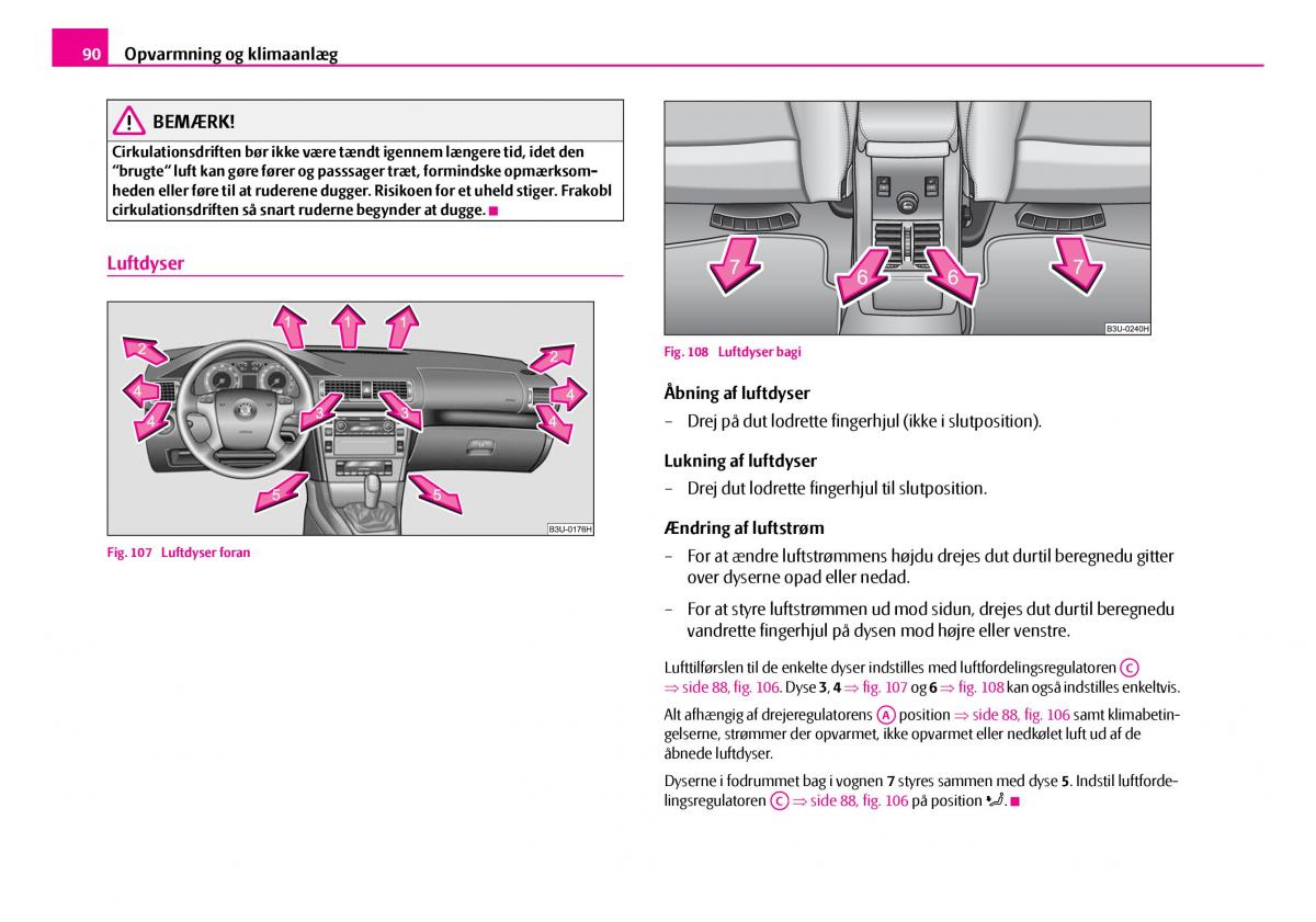 Skoda Superb I 1 Bilens instruktionsbog / page 91