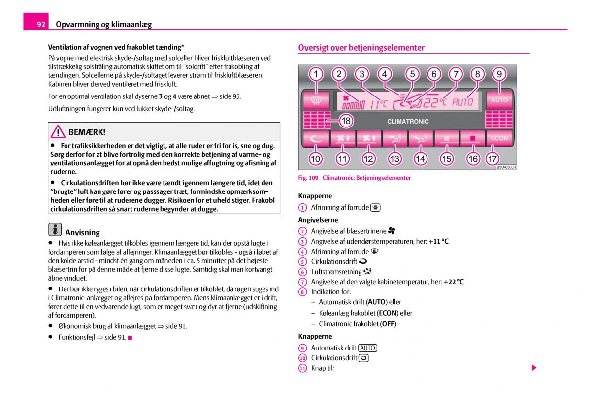 Skoda Superb I 1 Bilens instruktionsbog / page 93