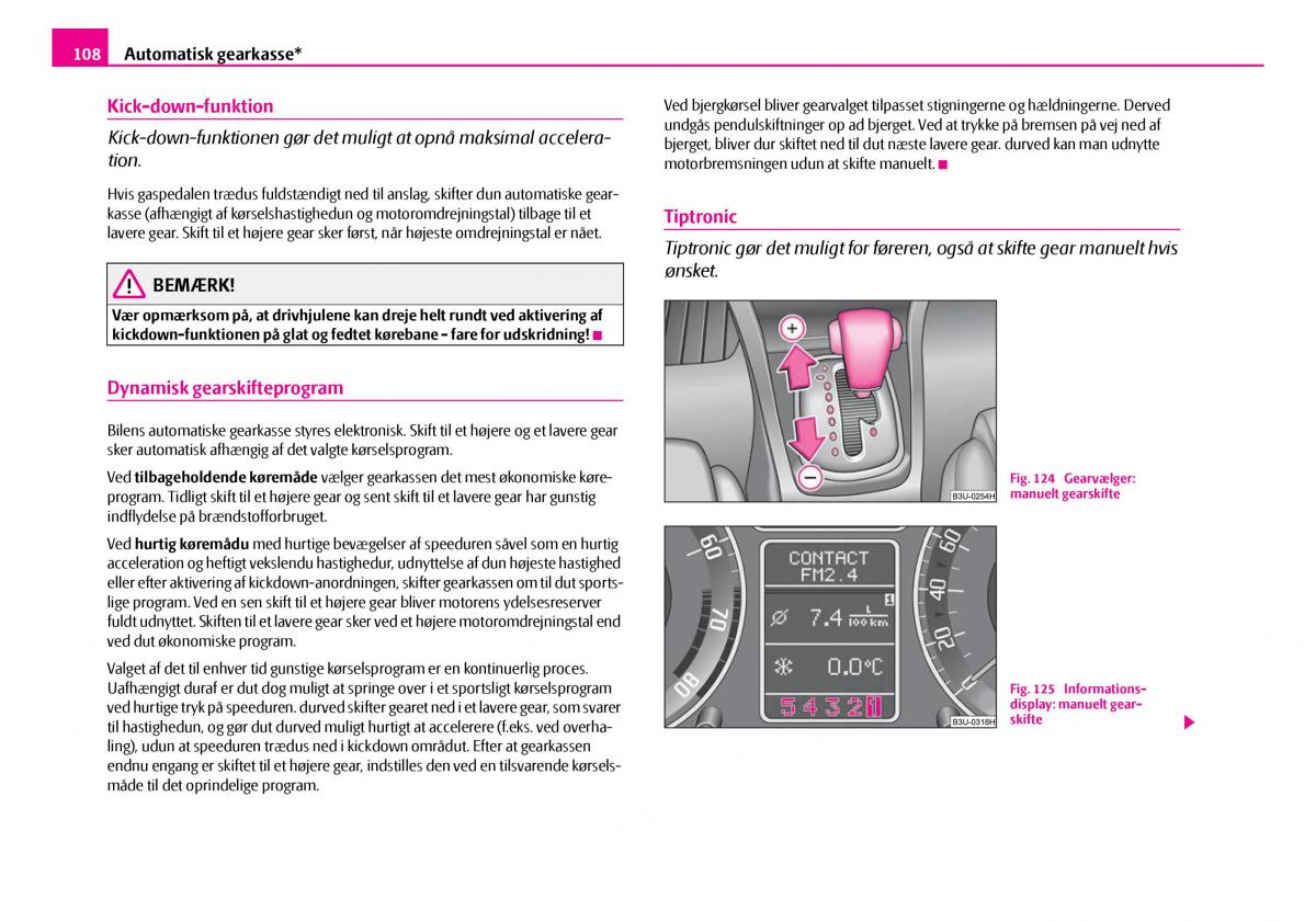 Skoda Superb I 1 Bilens instruktionsbog / page 109