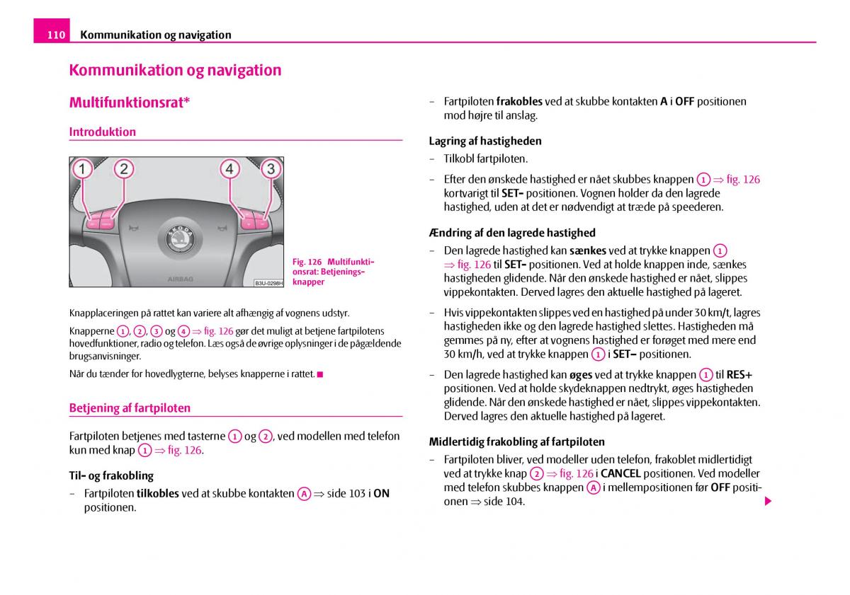 Skoda Superb I 1 Bilens instruktionsbog / page 111