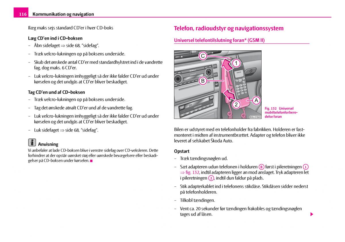 Skoda Superb I 1 Bilens instruktionsbog / page 117