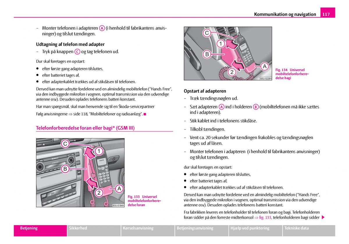 Skoda Superb I 1 Bilens instruktionsbog / page 118