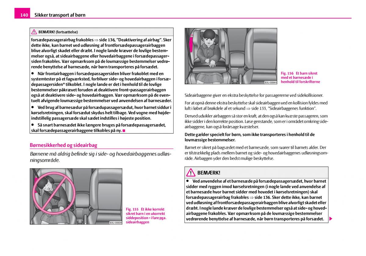 Skoda Superb I 1 Bilens instruktionsbog / page 141