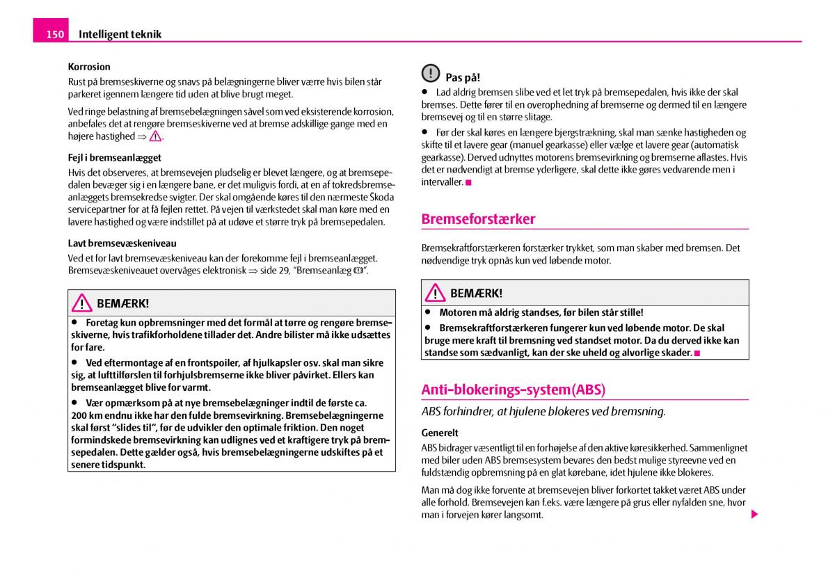 Skoda Superb I 1 Bilens instruktionsbog / page 151