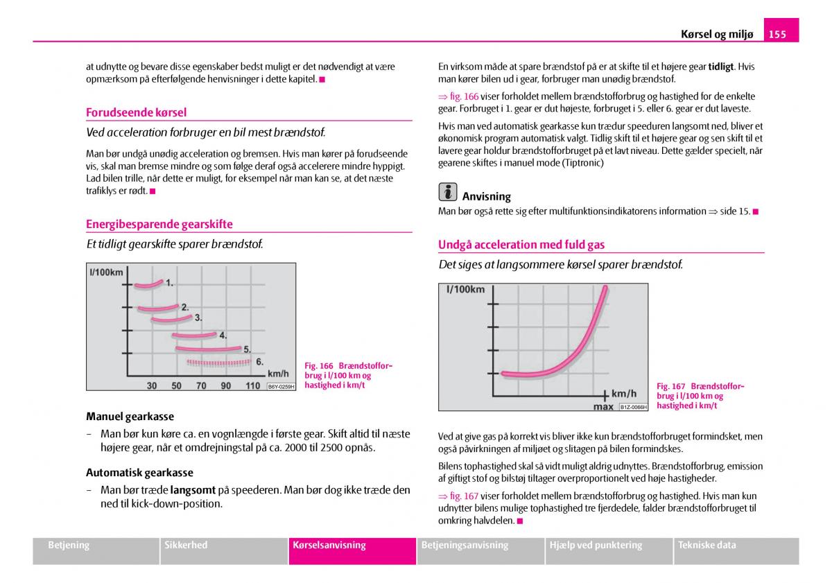 Skoda Superb I 1 Bilens instruktionsbog / page 156