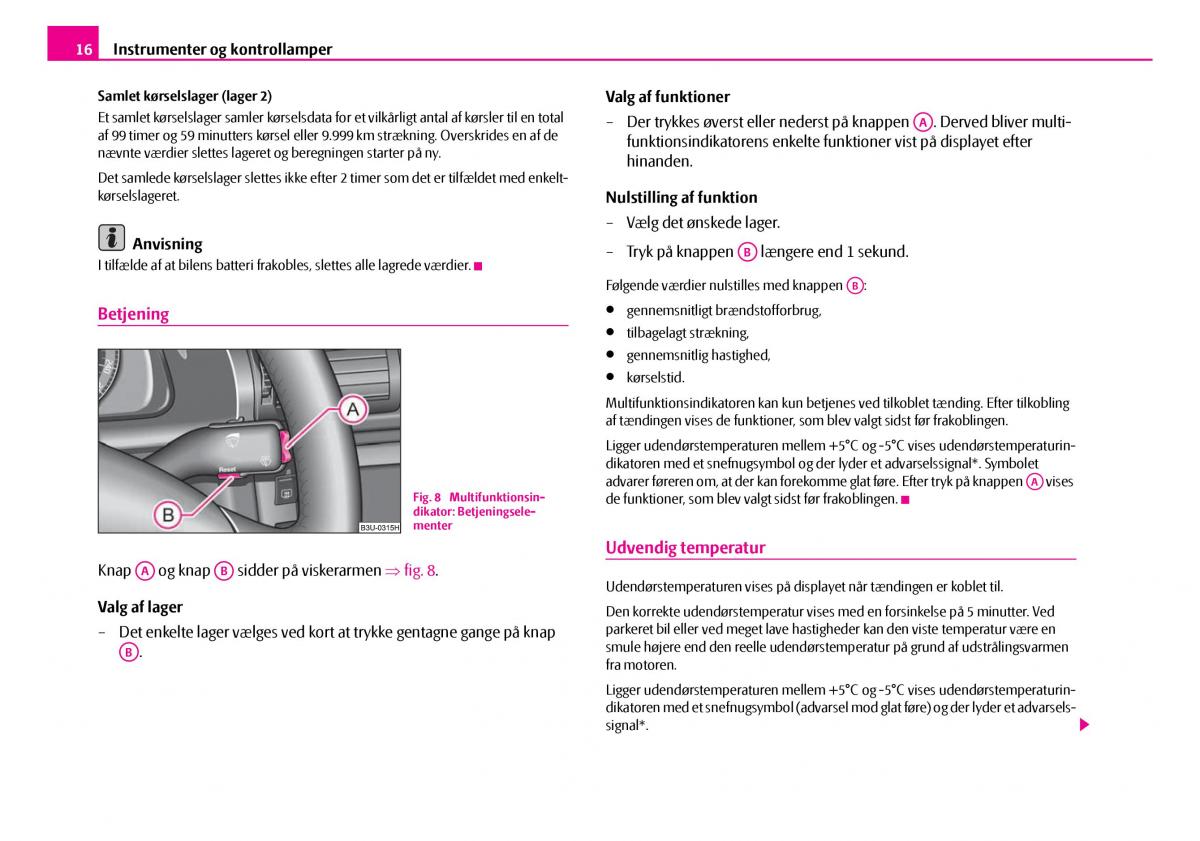 Skoda Superb I 1 Bilens instruktionsbog / page 17