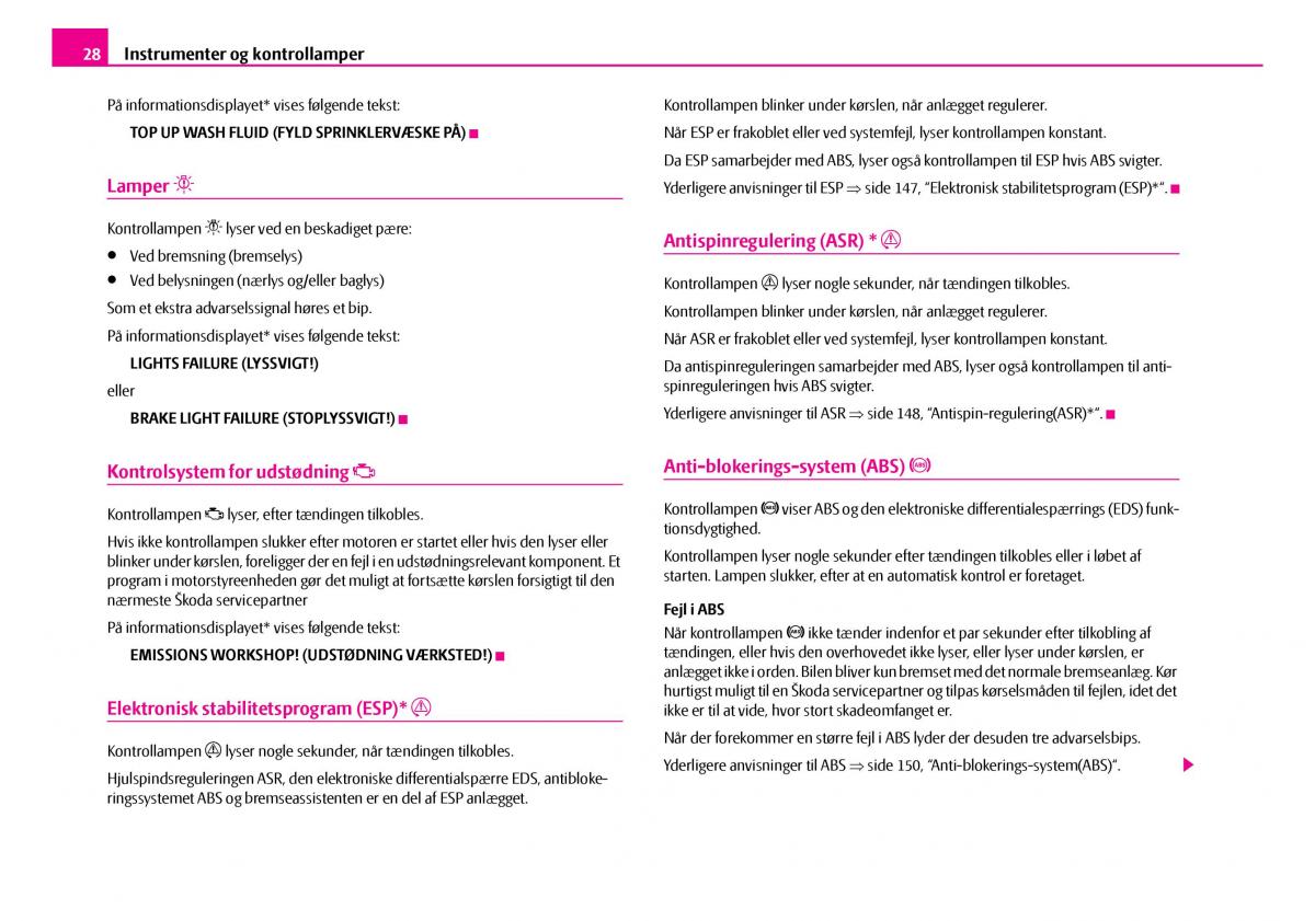 Skoda Superb I 1 Bilens instruktionsbog / page 29