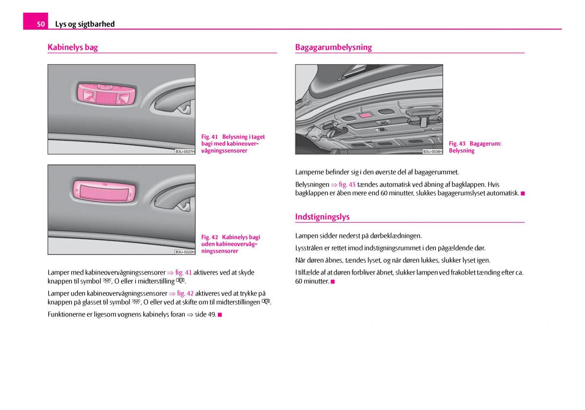 Skoda Superb I 1 Bilens instruktionsbog / page 51