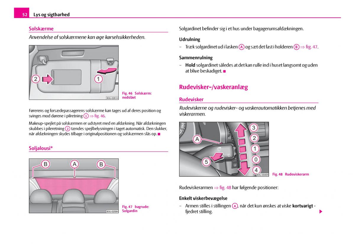 Skoda Superb I 1 Bilens instruktionsbog / page 53