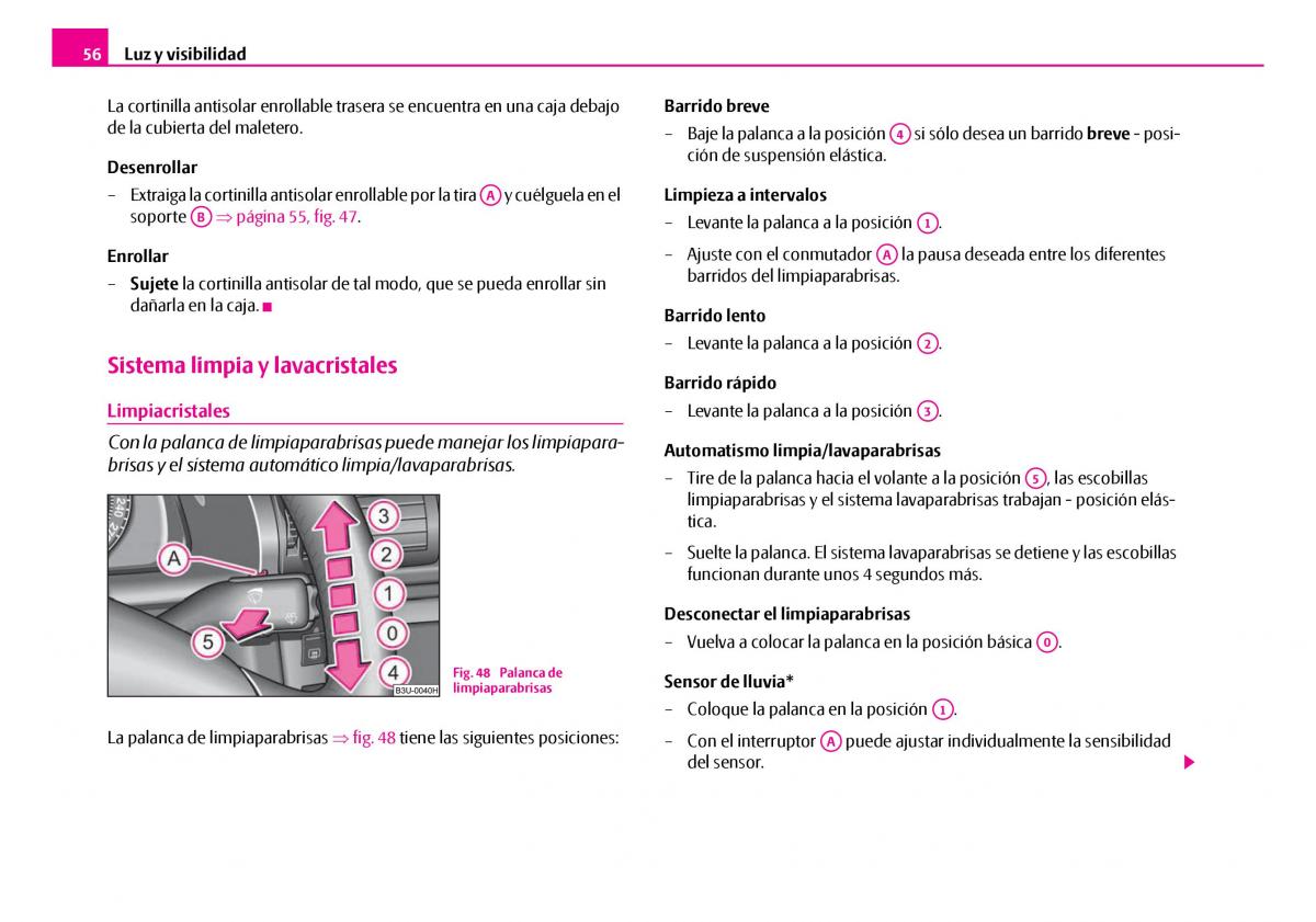 Skoda Superb I 1 manual del propietario / page 57