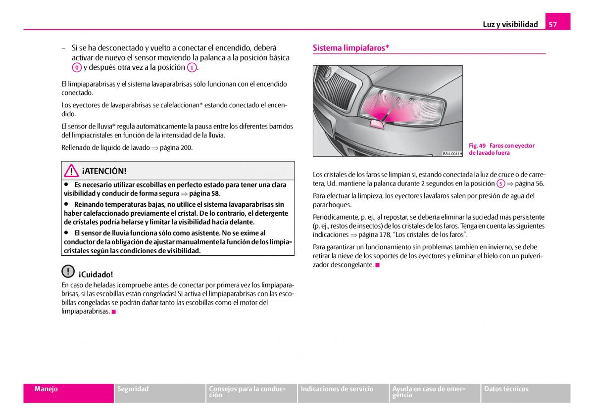 Skoda Superb I 1 manual del propietario / page 58