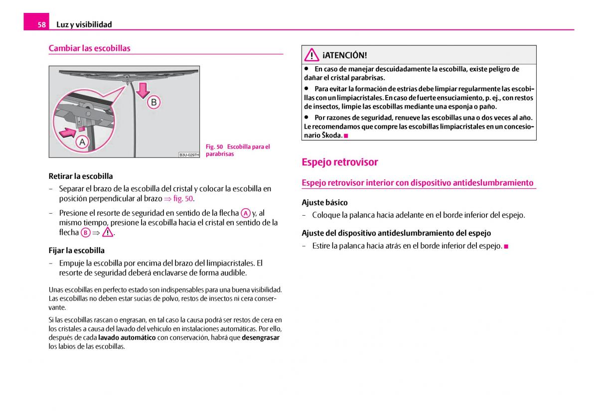 Skoda Superb I 1 manual del propietario / page 59