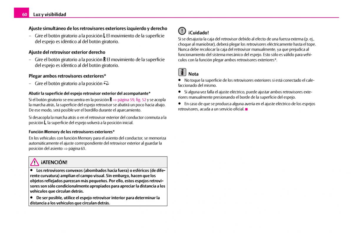 Skoda Superb I 1 manual del propietario / page 61