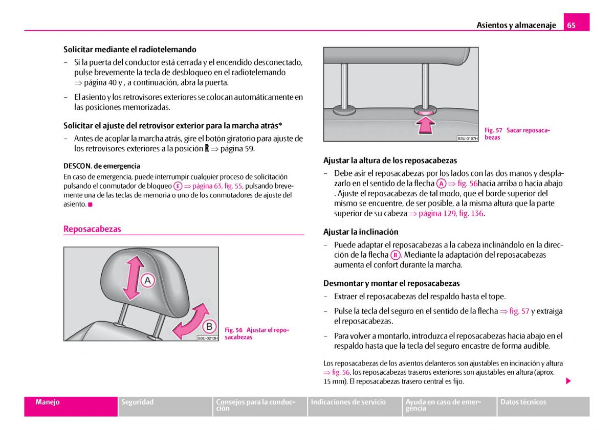 Skoda Superb I 1 manual del propietario / page 66