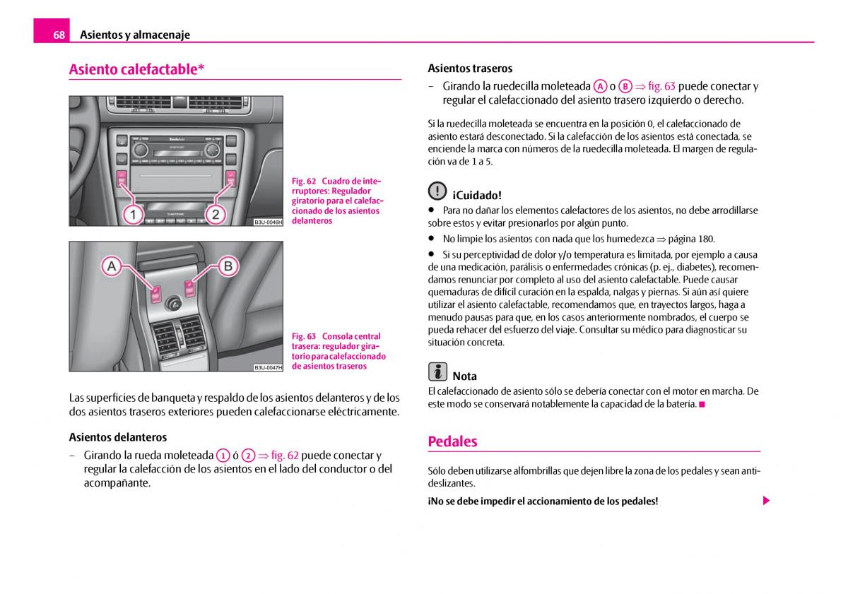 Skoda Superb I 1 manual del propietario / page 69