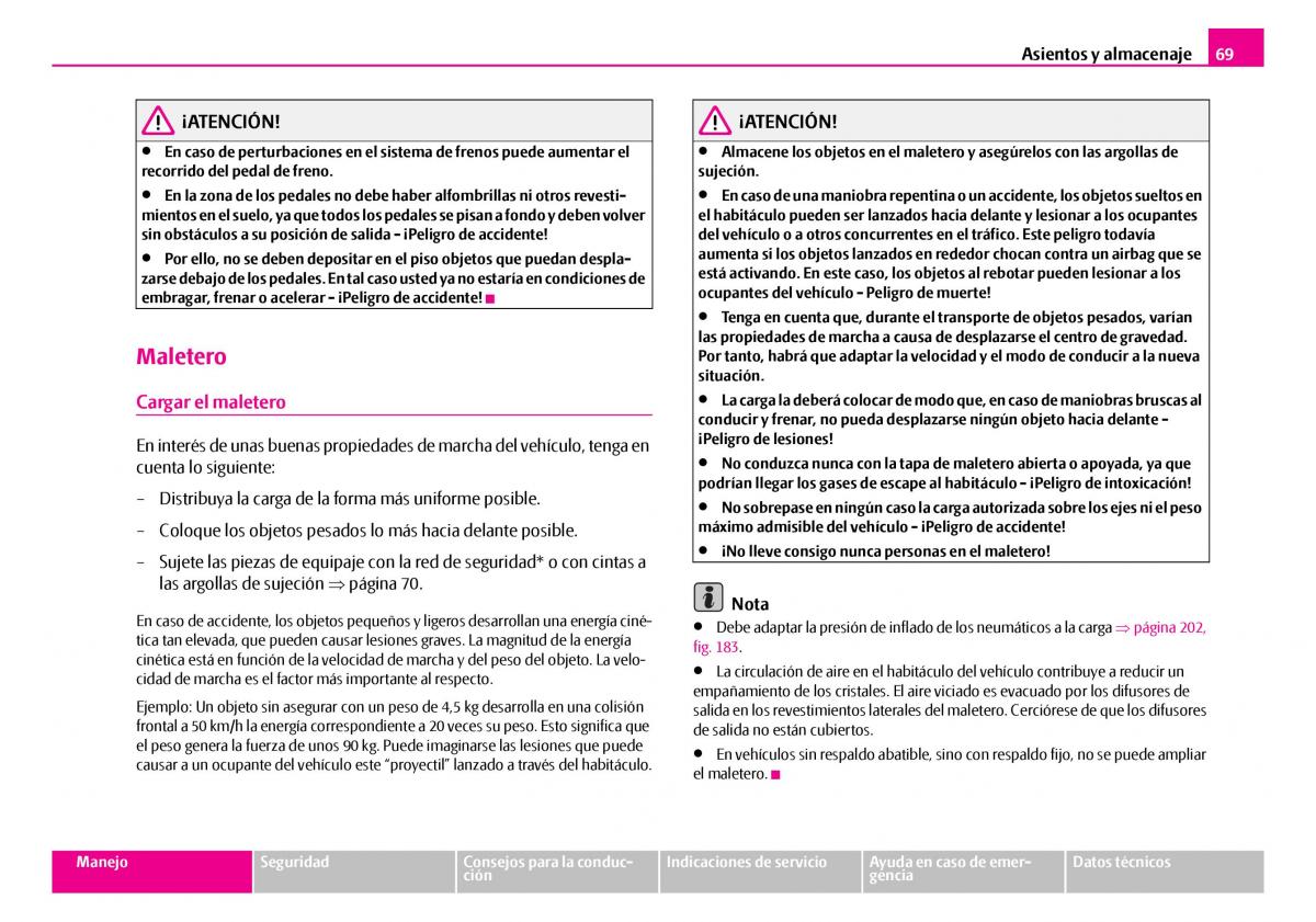 Skoda Superb I 1 manual del propietario / page 70