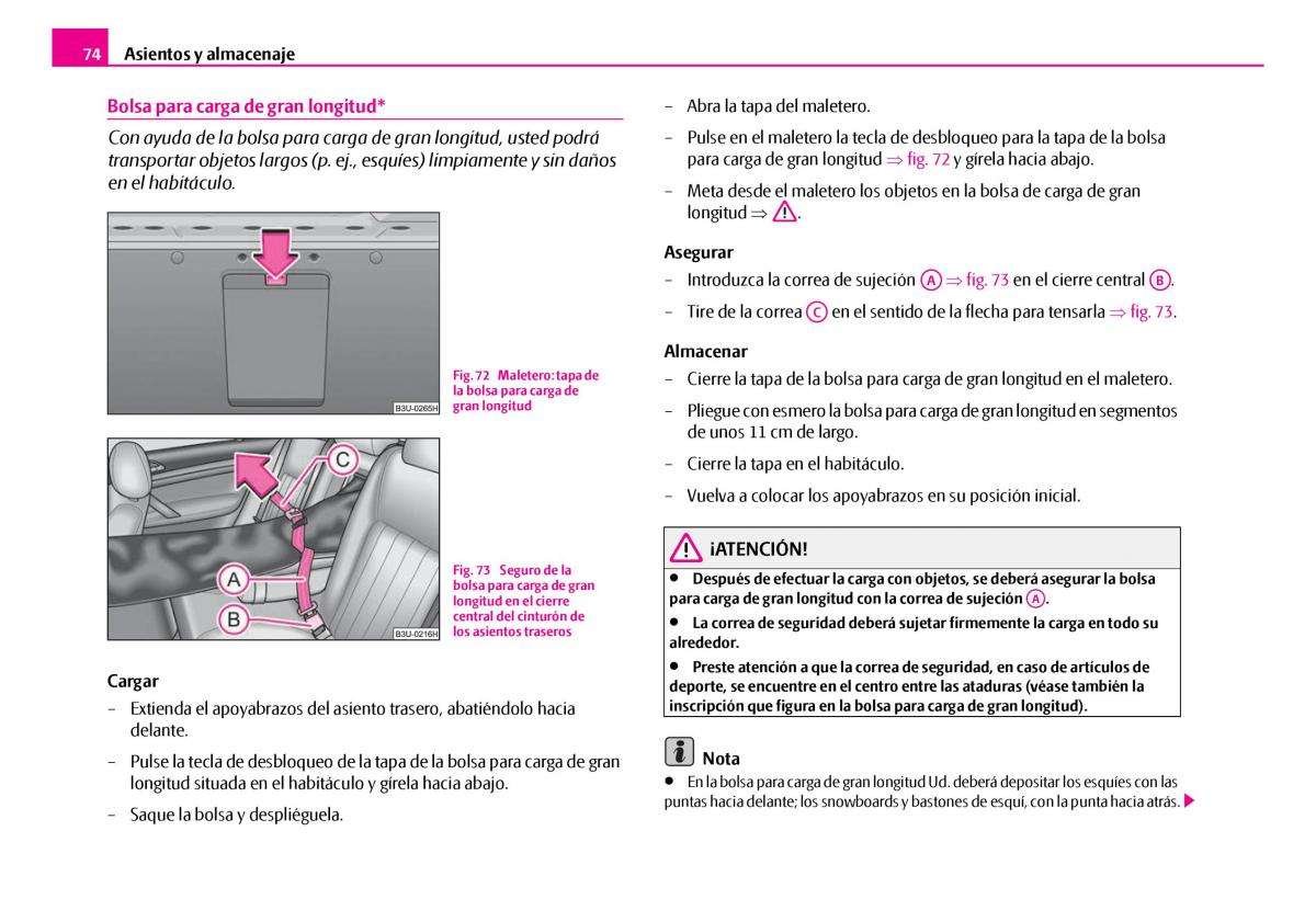 Skoda Superb I 1 manual del propietario / page 75