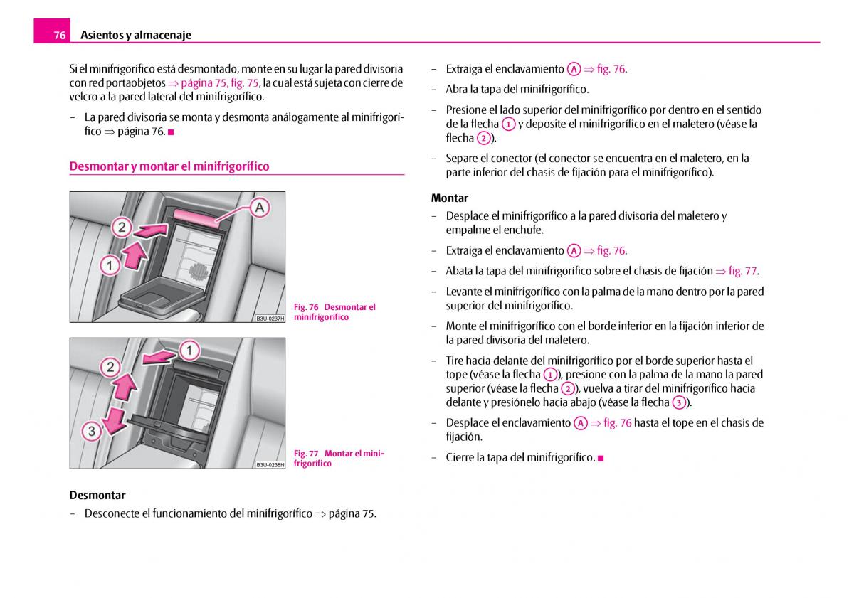 Skoda Superb I 1 manual del propietario / page 77