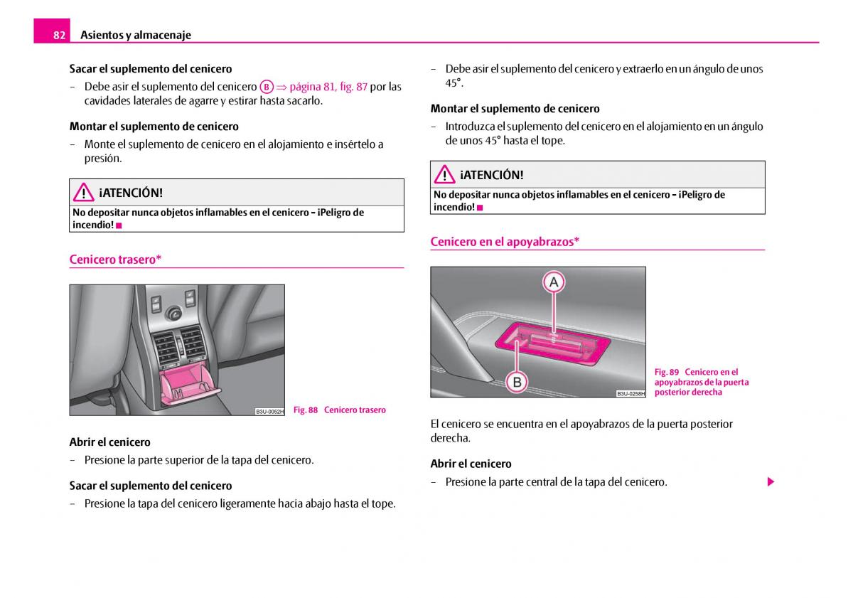 Skoda Superb I 1 manual del propietario / page 83