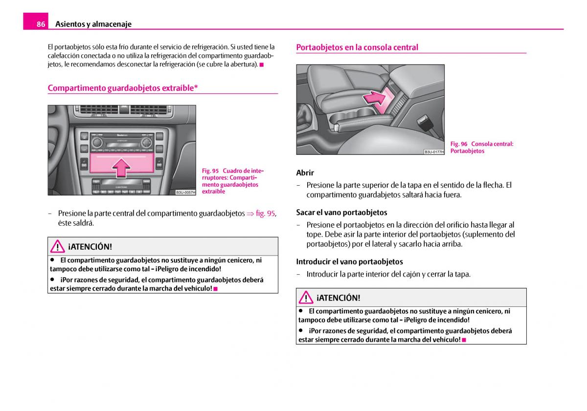 Skoda Superb I 1 manual del propietario / page 87