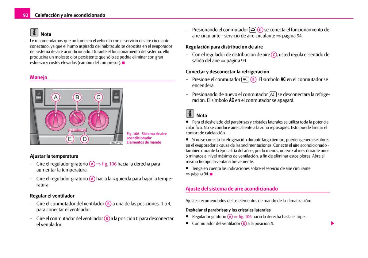 Skoda Superb I 1 manual del propietario / page 93