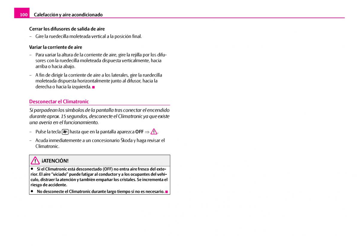 Skoda Superb I 1 manual del propietario / page 101