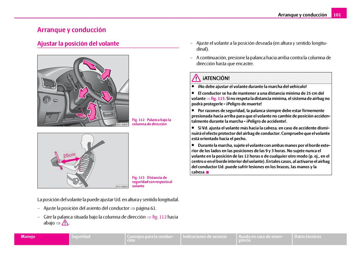 Skoda Superb I 1 manual del propietario / page 102