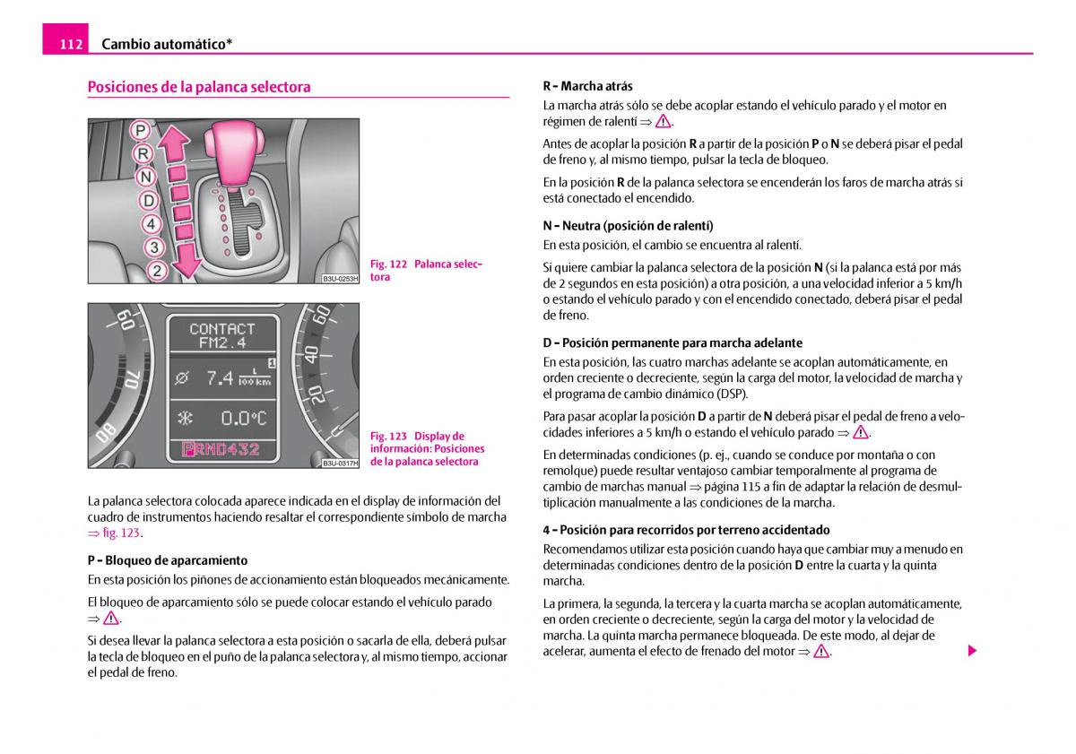 Skoda Superb I 1 manual del propietario / page 113