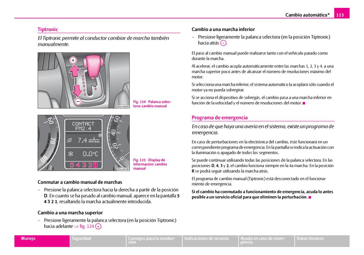 Skoda Superb I 1 manual del propietario / page 116