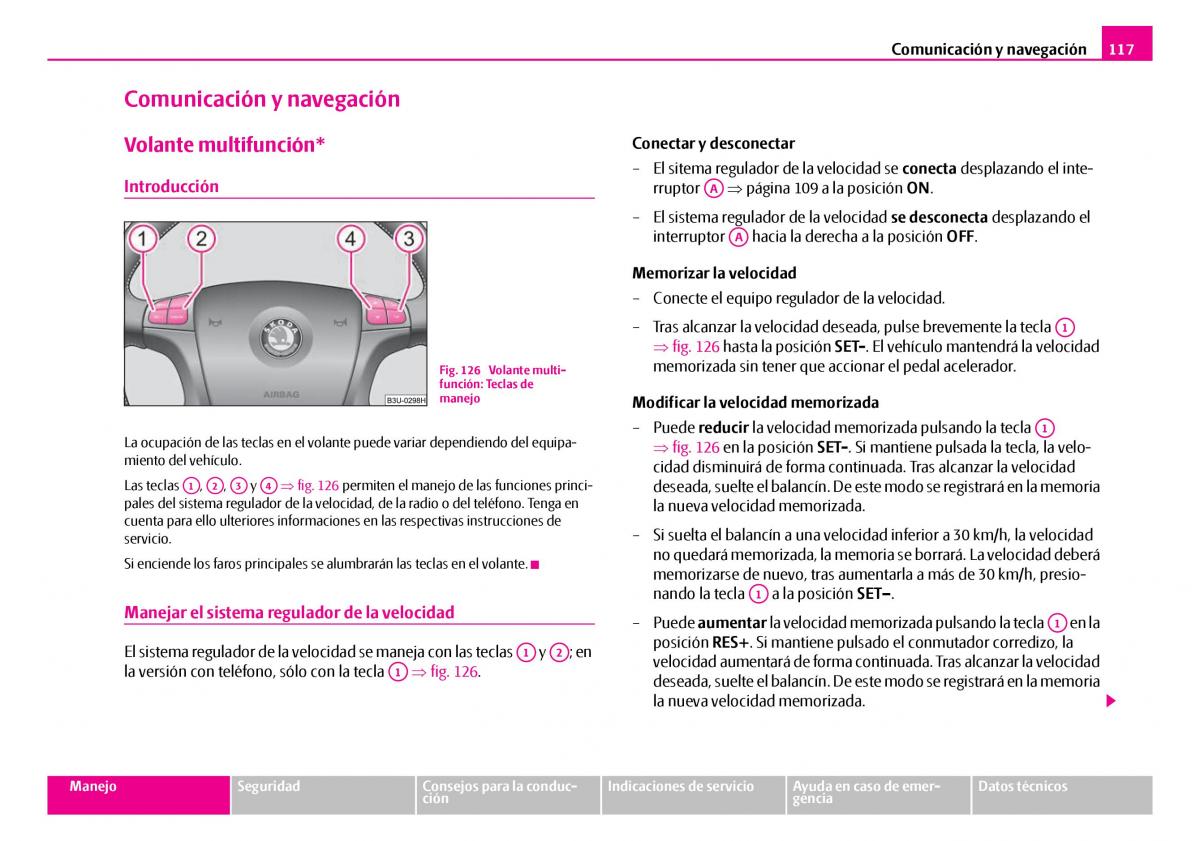 Skoda Superb I 1 manual del propietario / page 118