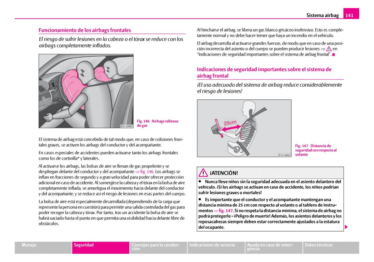 Skoda Superb I 1 manual del propietario / page 142