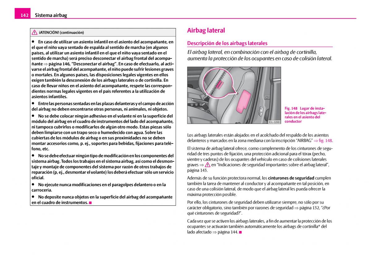 Skoda Superb I 1 manual del propietario / page 143