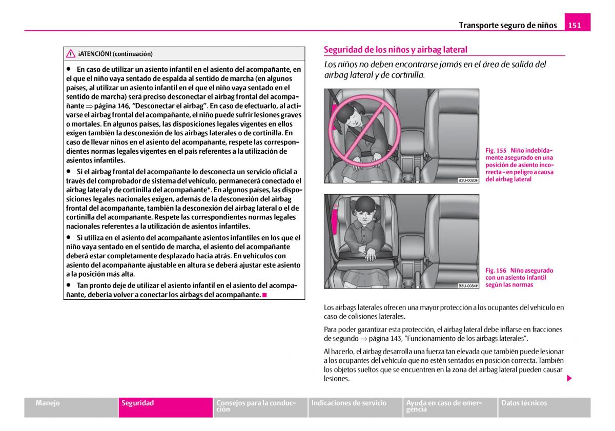 Skoda Superb I 1 manual del propietario / page 152