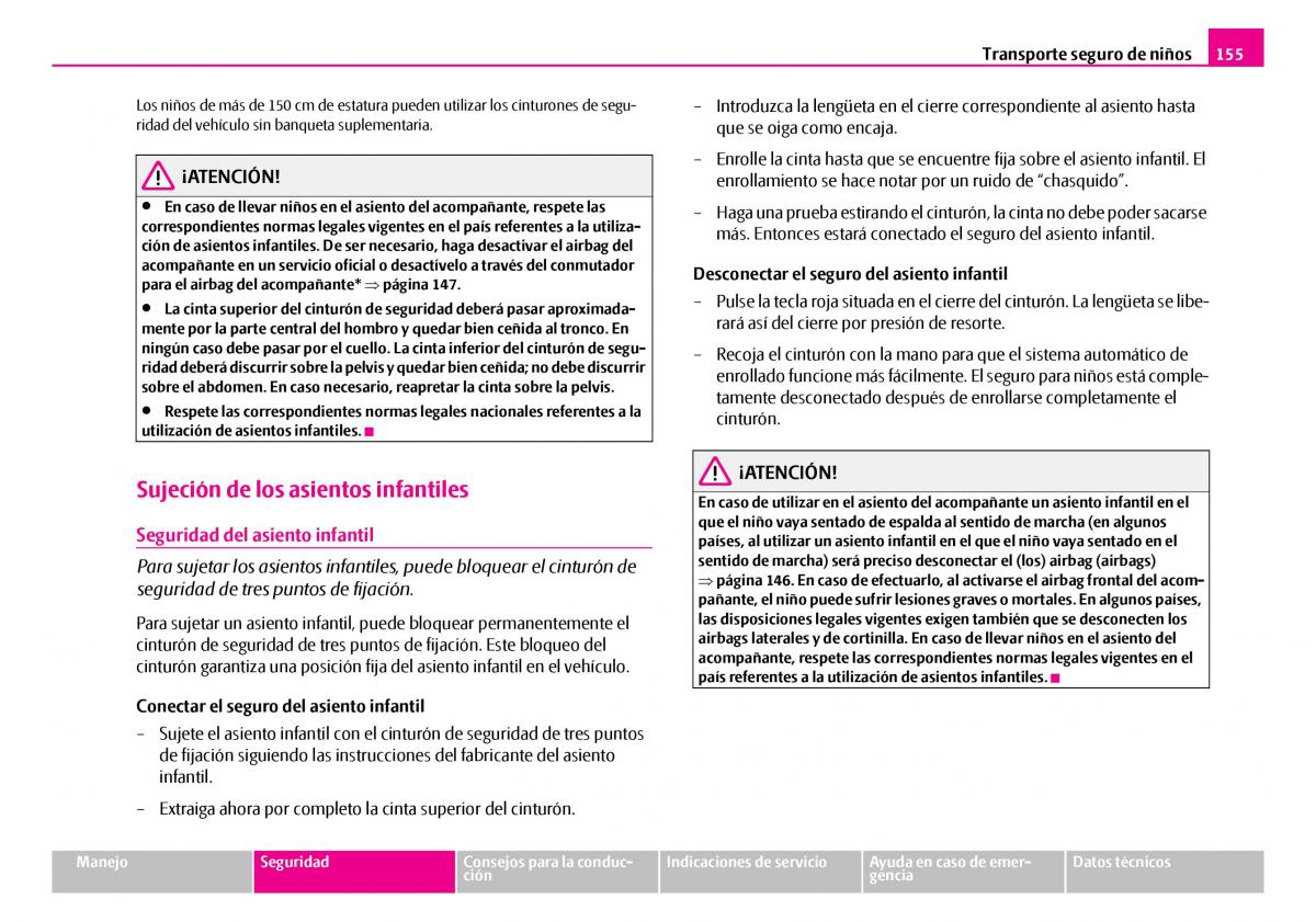 Skoda Superb I 1 manual del propietario / page 156